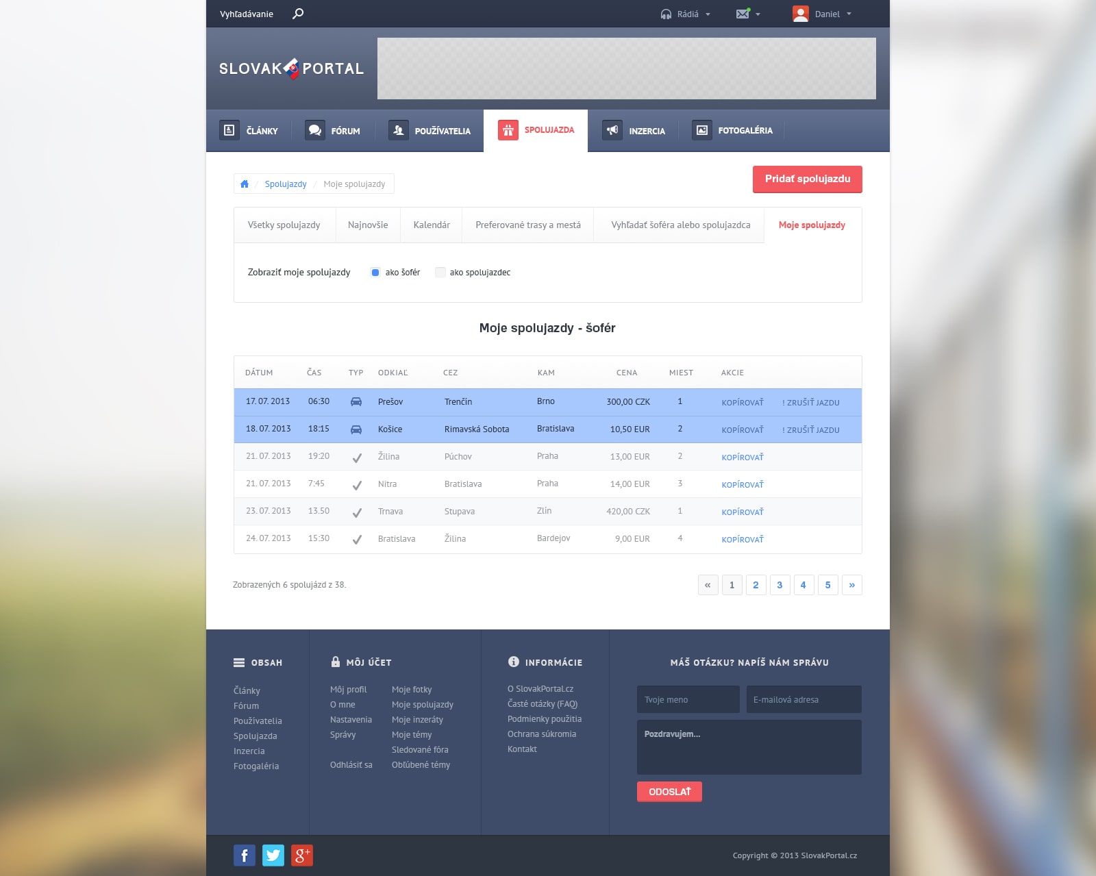 Uživatelské profily